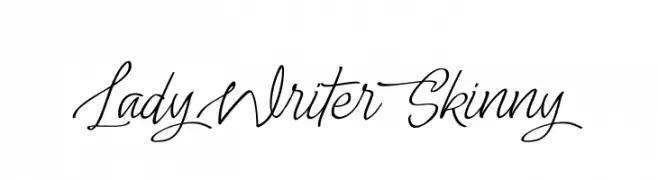 Lady Writer Skinny  les polices de caractères gratuit tlcharger