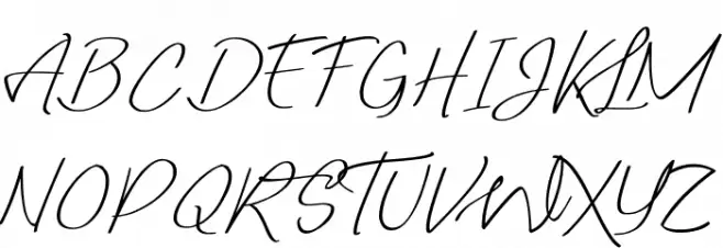 Lady Writer Skinny Шрифта ВЕРХНИЙ