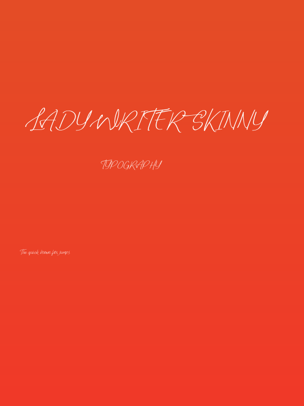 Lady Writer Skinny Poster