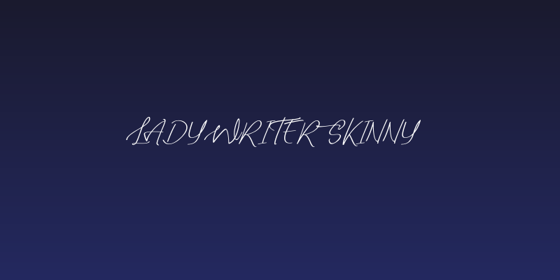 Lady Writer Skinny Social Header