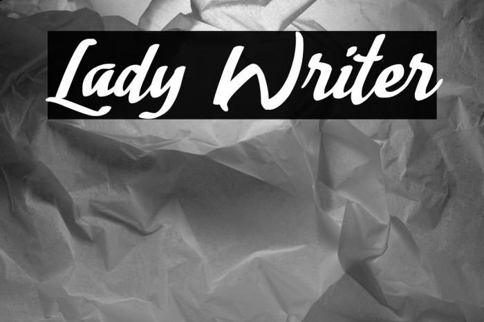 Lady Writer Example 3