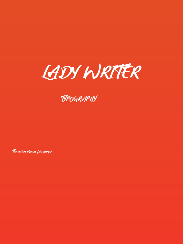 Lady Writer Poster