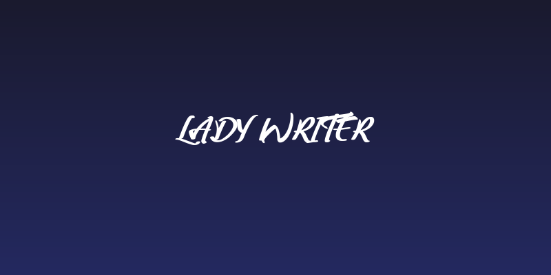 Lady Writer Social Header