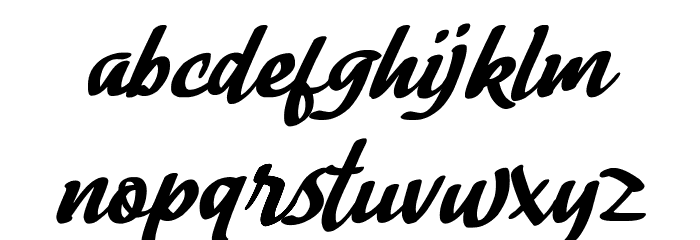 Lady Writer Font LOWERCASE