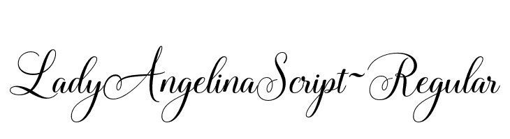 LadyAngelinaScript-Regular Font