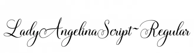 LadyAngelinaScript-Regular  Fuentes Gratis Descargar