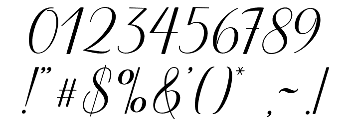 LadyAngelinaScript-Regular Font OTHER CHARS