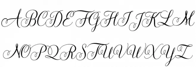 LadyAngelinaScript-Regular Schriftart Groß
