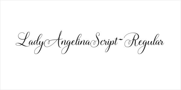 LadyAngelinaScript-Regular Logo