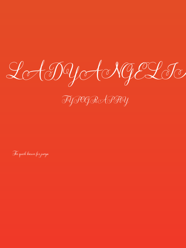 LadyAngelinaScript-Regular Poster