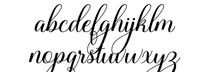 LadyAngelinaScript-Regular Font LOWERCASE