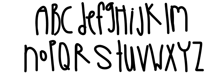 LadyInYellow Font LOWERCASE