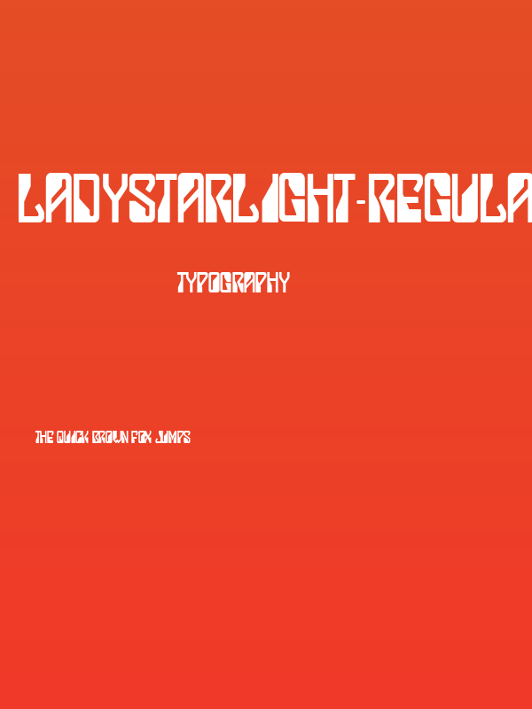 LadyStarlight-Regular Poster