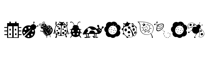 Ladybug Dings  フリーフォントのダウンロード