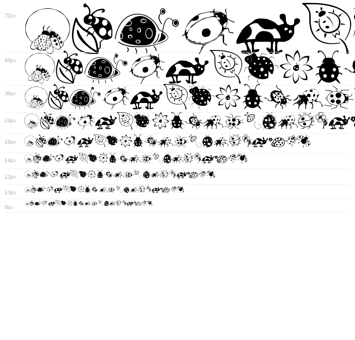 Ladybug Dings Waterfall