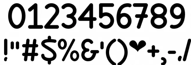 Ladybug Love Regular Font OTHER CHARS