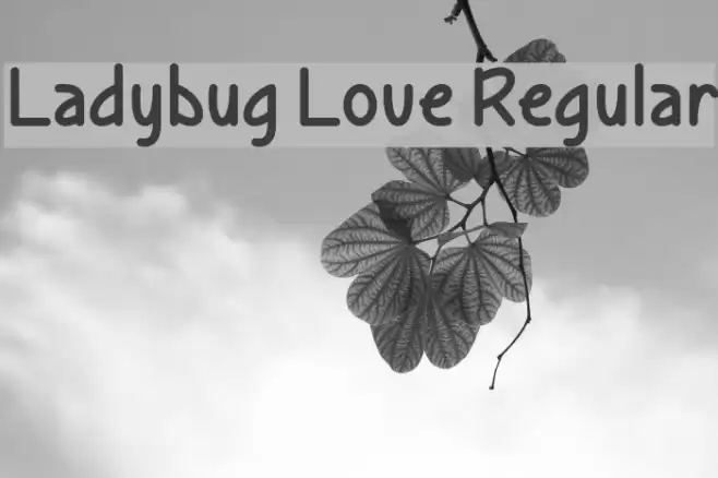 Ladybug Love Regular Font examples