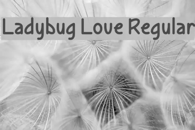 Ladybug Love Regular Font examples