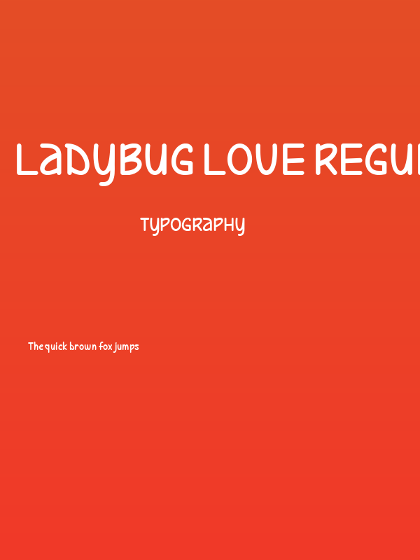 Ladybug Love Regular Poster