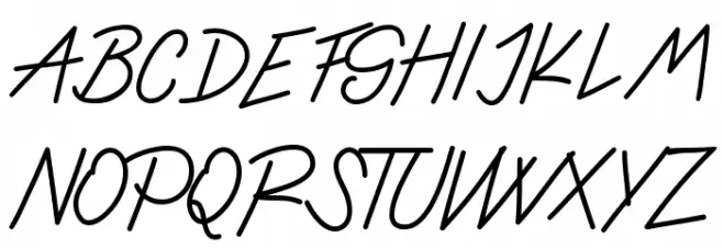 Ladybug font regular फ़ॉन्ट अपरकेस