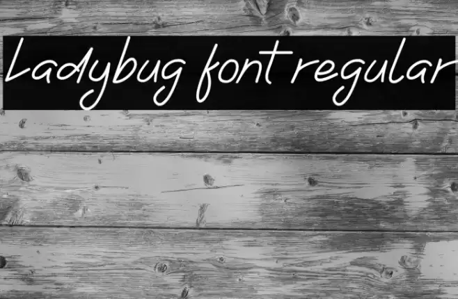 Ladybug font regular Font examples