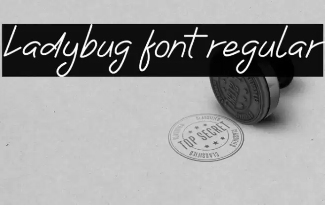 Ladybug font regular Font examples