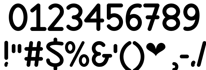 LadybugLoveDemo-Regular Font OTHER CHARS