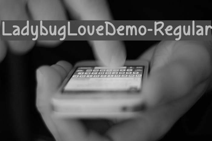 LadybugLoveDemo-Regular Font examples