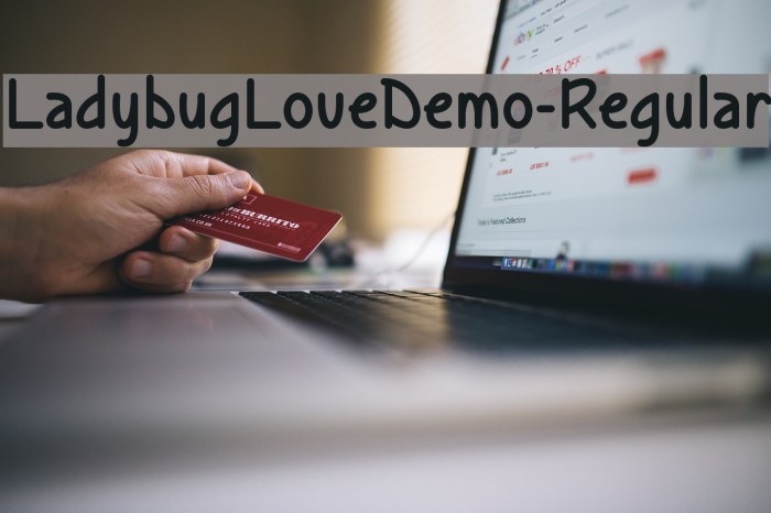 LadybugLoveDemo-Regular Font examples