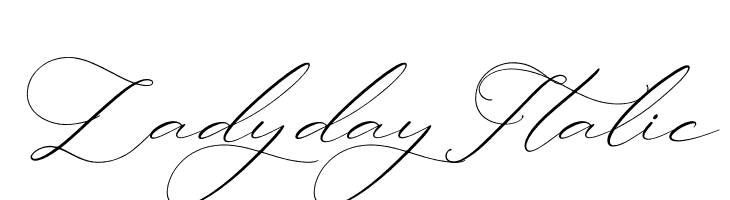 Ladyday Italic  font caratteri gratis