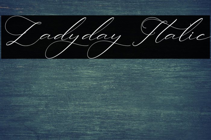 Ladyday Italic Example 3