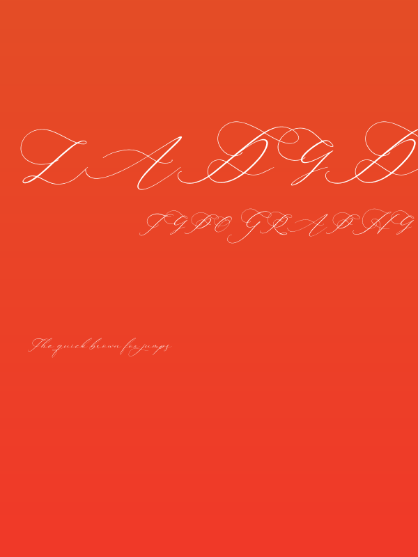 Ladyday Italic Poster