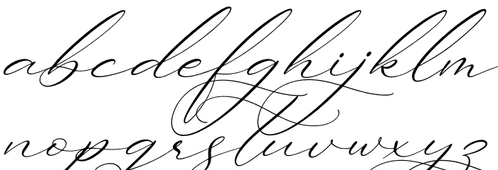Ladyday Italic Font LOWERCASE
