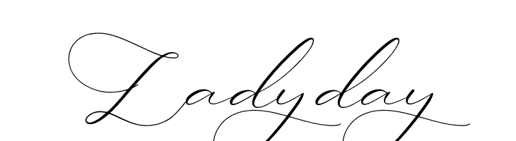 Ladyday  les polices de caractères gratuit tlcharger