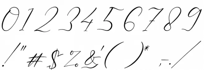 Ladyday Font OTHER CHARS