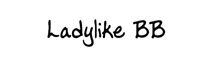 Ladylike BB Font