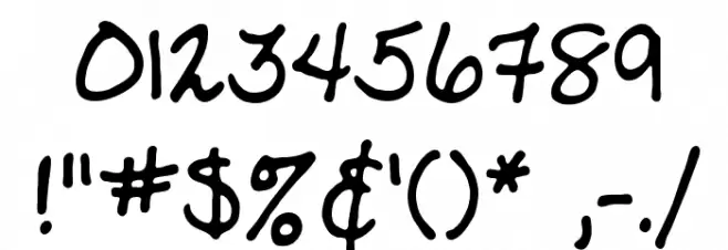 Ladylike BB Font OTHER CHARS