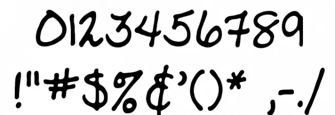 LadylikeBB Font OTHER CHARS