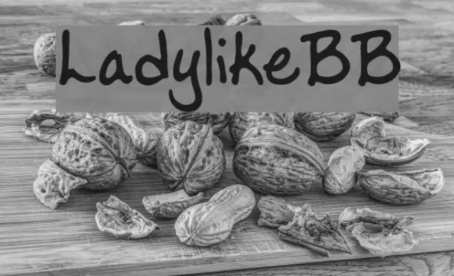 LadylikeBB Font examples