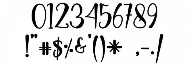 Ladysta - Personal Use Font OTHER CHARS