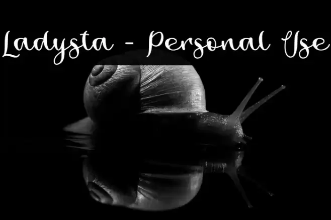 Ladysta - Personal Use Font examples
