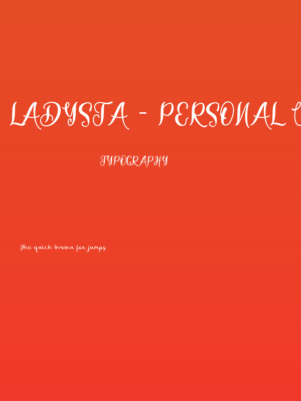 Ladysta - Personal Use Poster