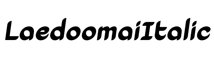 Laedoomai Italic  フリーフォントのダウンロード