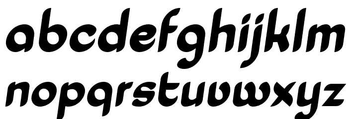 Laedoomai Italic Font LOWERCASE