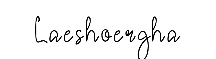 Laeshoergha  免费字体下载