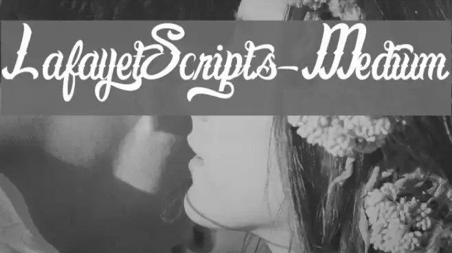 LafayetScripts-Medium Font examples
