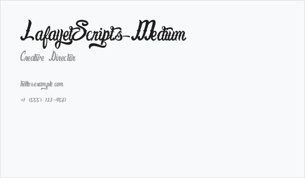 LafayetScripts-Medium Business Card