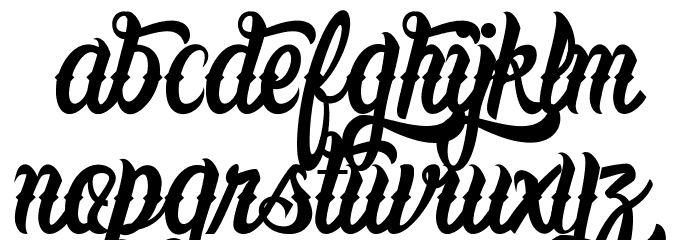 LafayetScripts-Medium Font LOWERCASE