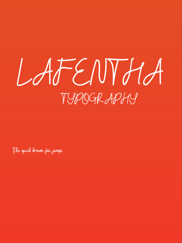 Lafentha Poster