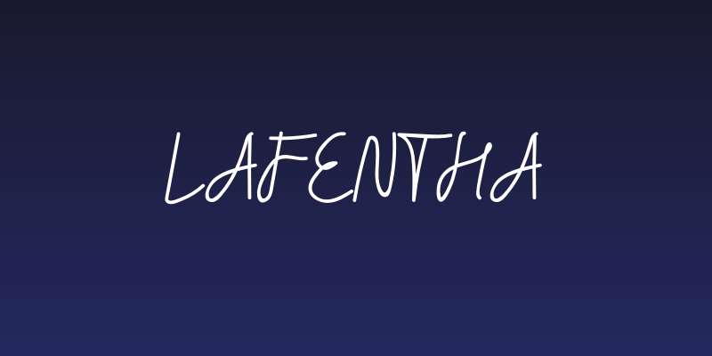 Lafentha Social Header